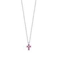 Collana Bliss BL JASMINE in Oro bianco Rubino 0.13 Ct 20101468 - 20101468